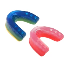 2 пары зубы протектор рот охранники защита для спорта карате красный+ синий