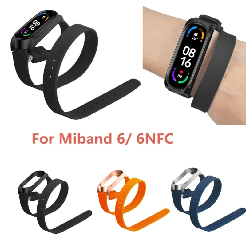 Браслет для Xiaomi Mi Band 6 5 браслет 6/5 дюйма с застежкой NFC металлический корпус