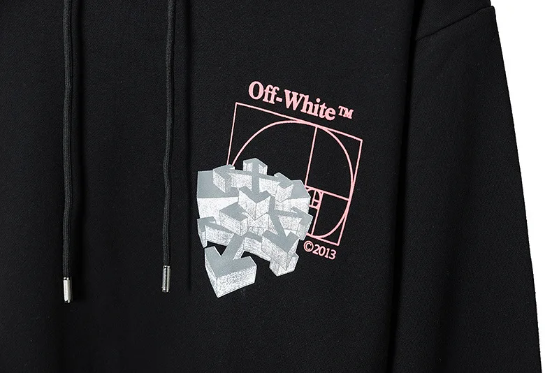 18SS OFF-WHITE OW Осень Зима Новая высокая версия английская Мужская Пара Толстовка