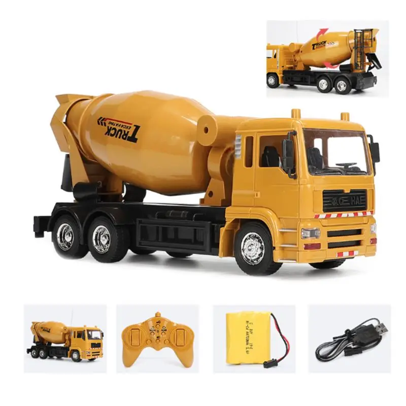 Premium New 2.4G 10ch 1:24 Scale Engineering RC Car Remote Control Cement Mixer Truck Vehicle Toys for Kids Boys Premium New 2.4G 10ch 1:24 Scale Engineering RC Car Remote Control Cement Mixer Truck Vehicle Toys for Kids Boys