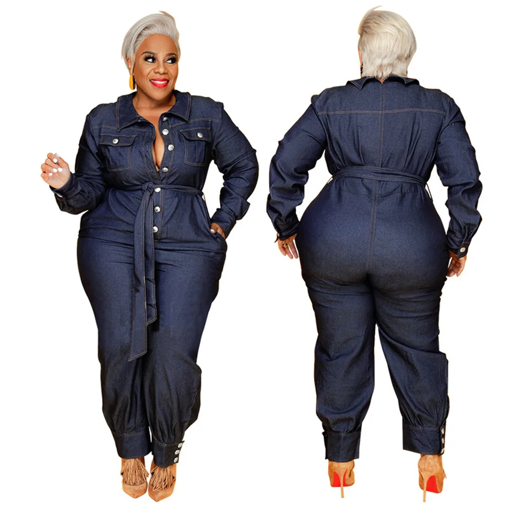 Plus Size Street Cowboy Jumpsuit