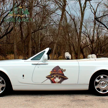 

EARLFAMILY 43cm x 28.4cm for Azusa Kaname Chidori KonoSuba Megumin Car Sticker Windows Motorcycle Vinyl Car Wrap Decal Laptop