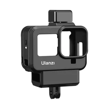 

HOT-Ulanzi G8-9 Plastic Vlog Case for Gopro 8 Cold Shoe Mount 52MM Filter Adapter Ring Battery Mic Adapter for Gopro 8 Vlog