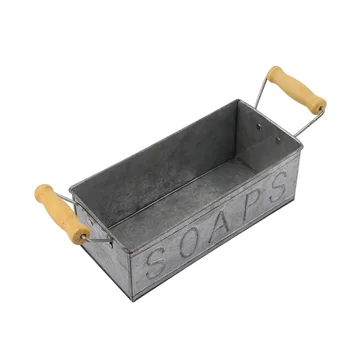 

1Pc Flower Pot Sturdy Practical Durable Household Items Garden Container Metal Storage Box Decoration Garden Supplies for Home