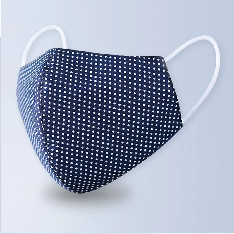 Многоразовая маска для лица в горошек унисекс непродуваемая дышащая мужчин и