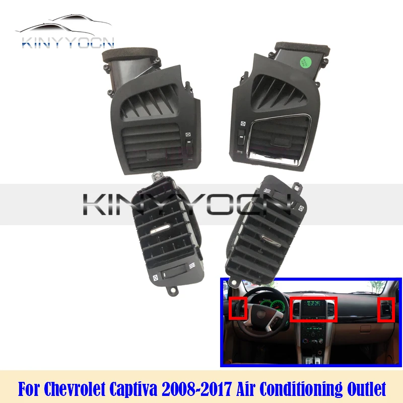 Griglia Di Ventilazione Per Kia Sportage 2016-2018 – Presa Aria Cruscotto Console Centrale, Materiale ABS, Sostituzione Diretta, Flusso Regolabile