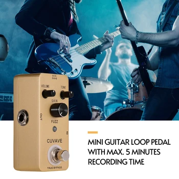 

CUVAVE FUZZ pedal Vintage Fuzz Guitar Effect Pedal Zinc Alloy Shell True Bypass guitar pedal guitar accessories guitar parts