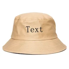 Персонализированные пользовательские текст вы логотип унисекс Лето Складная Панама шляпа для женщин открытый солнцезащитный крем хлопок Рыбалка Охота Кепка Прямая поставка