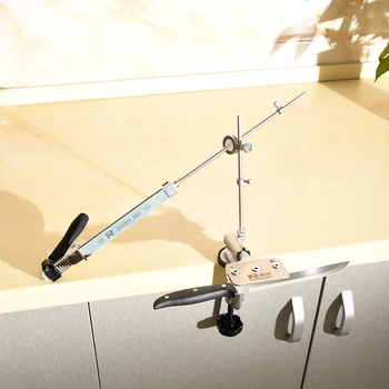 

Aluminium Alloy Knife Sharpener System 360 Degree Flip Constant Angle Grinding Tools Grinder Machine with 4Pcs Stones