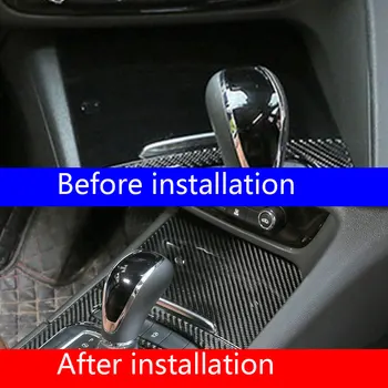 

Real Carbon Fiber 3D Sticker Center control drain cup holder panel Interior For Buick Regal 2017-2020 Car Accessories