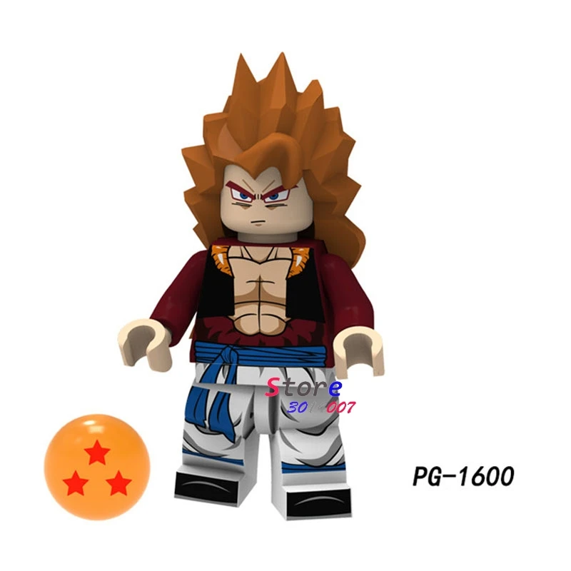 Один строительный конструктор Dragon Ball Z мультфильм серии Broli Vegeta Сон Гоку лопуха Модель Кирпичи Детские игрушки для детей - Цвет: PG1600