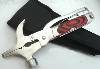 

Multifunctional Outdoor Claw Horn Hammer Needle-nose Pliers Saws Multi-purpose Survival Hammer Car Spare Tool