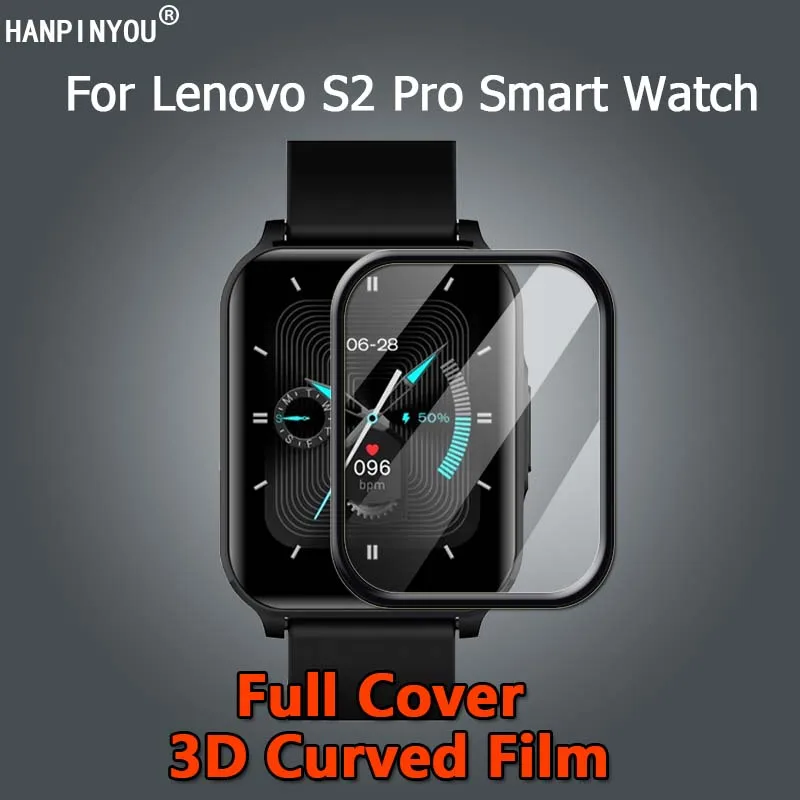 For Lenovo S2 Pro Smart Watch Bracelet Ultra Clear Full Cover 3D