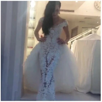 

Sheath V Neck Appliqued Lace Cap Sleeve Bling Bling Slit bridal gown vestido de noiva vintage 2018 Mother of the Bride Dresses