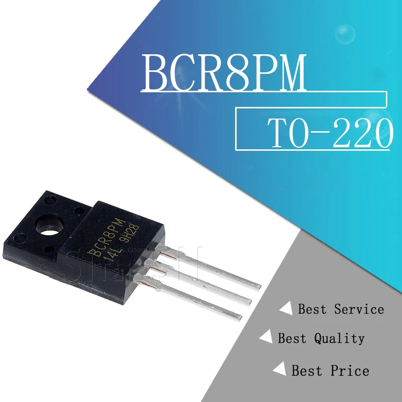 10 шт./лот BCR8PM-14L BCR8PM TO-220F 600V 16A | Электронные компоненты и принадлежности
