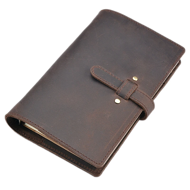 

Leather Notebook Travelers Journal Travel Planner A6 Note Book Handmade Calendar Gift Postcard Stickers