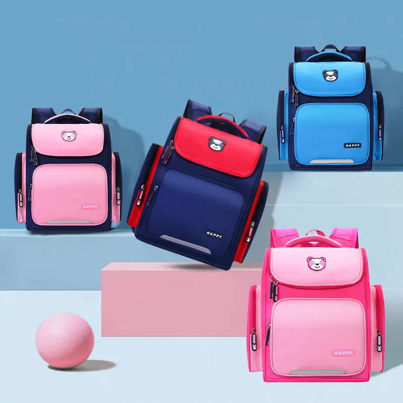 

2020 Kindergarten Boys Girls School Backpack British Style Orthopedic School Bags for Toddler kids Ergonomic School Rucksack Bag