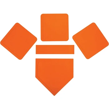 

Baseball Set Baseball and Softball 5-Piece Set Pitcher Plate Rubber Baseball Base Bag