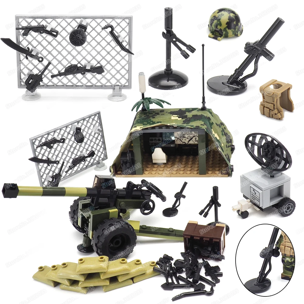 Конструктор Военный обнаруживающий положение бомбы Moc WW2 фигурки солдат оружие