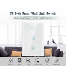Wifi Smart Light Switch Panel Wall Interruptor 1/2/3 Gang Touch Switch Control for Home US Standard Work with Alexa Google Home maintenance switch for automatic gas extinguisher panel work with fire fighting panel
