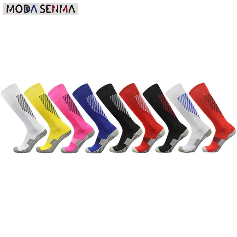 New Football Socks Men's Long Tube Over Knee Children's High Tube Thickened Medium Towel Bottom Antiskid Training Socks