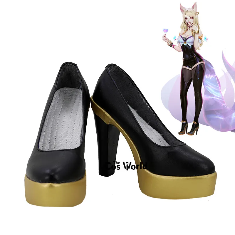 Обувь для косплея LOL KDA Girl Group The Nine-Tailed Fox Ahri на высоком каблуке 4 цвета |