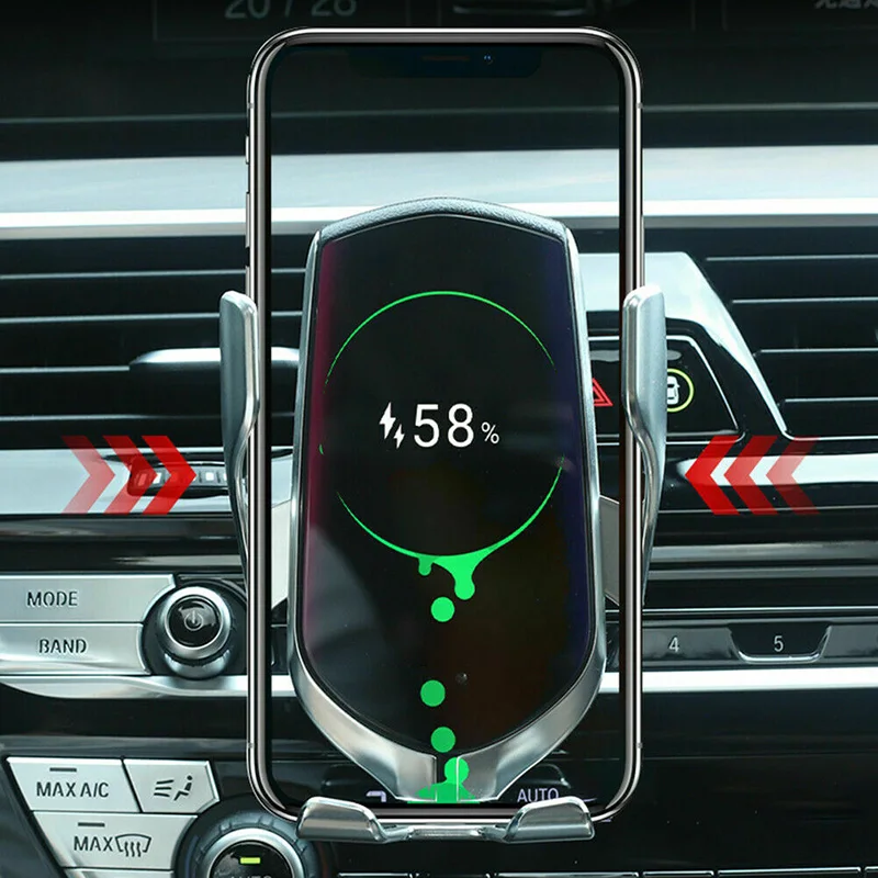 Беспроводное Автомобильное зарядное устройство для быстрой зарядки сотового телефона DU55