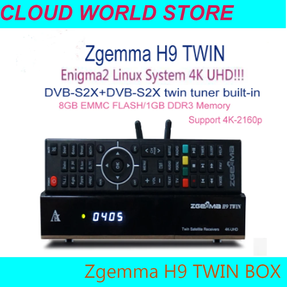 Новая версия ZGEMMA H9.TWIN Linux OS Enigma2 Digital 4K UHD спутниковый ресивер Фотосессия + двойной