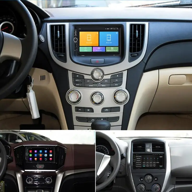7918 Android 8,1 автомобильный стерео 7 дюймов gps Nav BT WiFi USB Радио в тире головное устройство сенсорный экран поддержка емкостного экрана