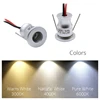 10pcs 1W DC12V IP65 Mini LED Spot light Thumb Spotlight Lamp Cabinet Ambient Lighting 4