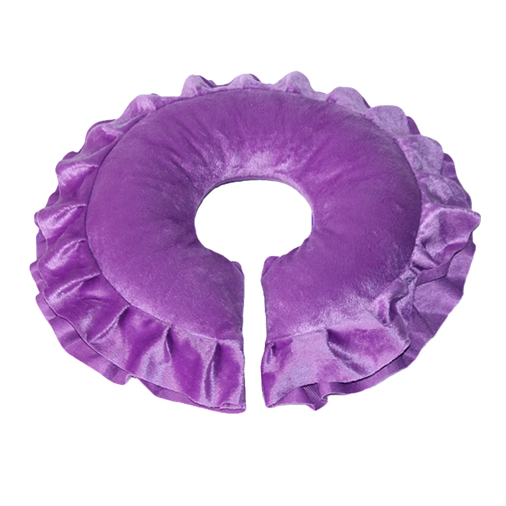 Purple Профессиональный круглый массажный стол для ухода за лицом Колыбель Подушка подголовник Шея ГОЛОВА подушка для поддержки для спа салонов красоты магазинов - Цвет: Purple