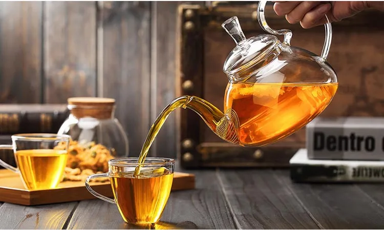 Borosilicate Heat-resistant Glass Teapot Household Side Transparent High-temperature Resistant Teapot Boiling High Handle Squirr