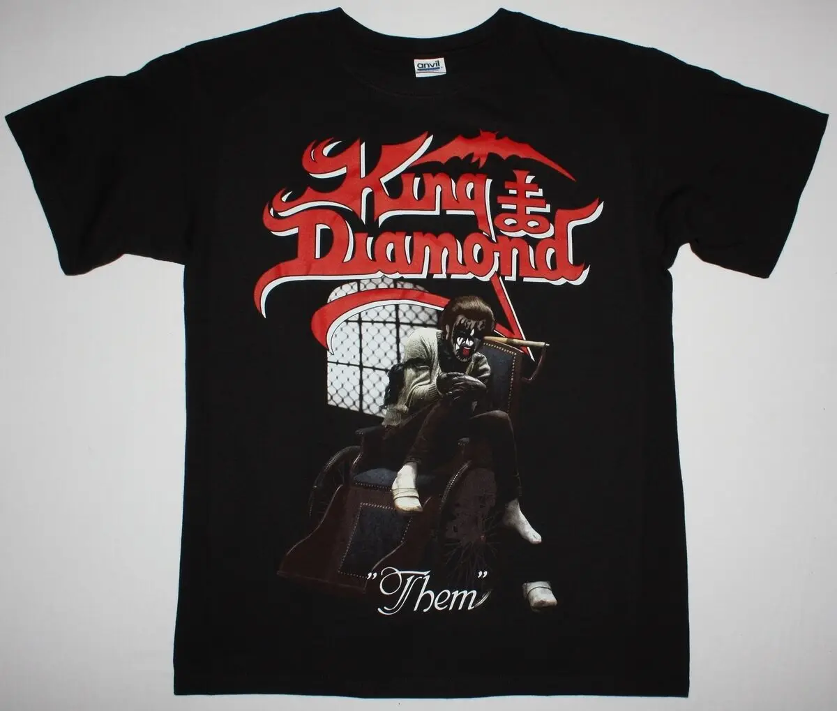 Новая редкая черная футболка KING DIAMOND THEM MERCYFUL FATE HEAVY METAL с принтом в виде