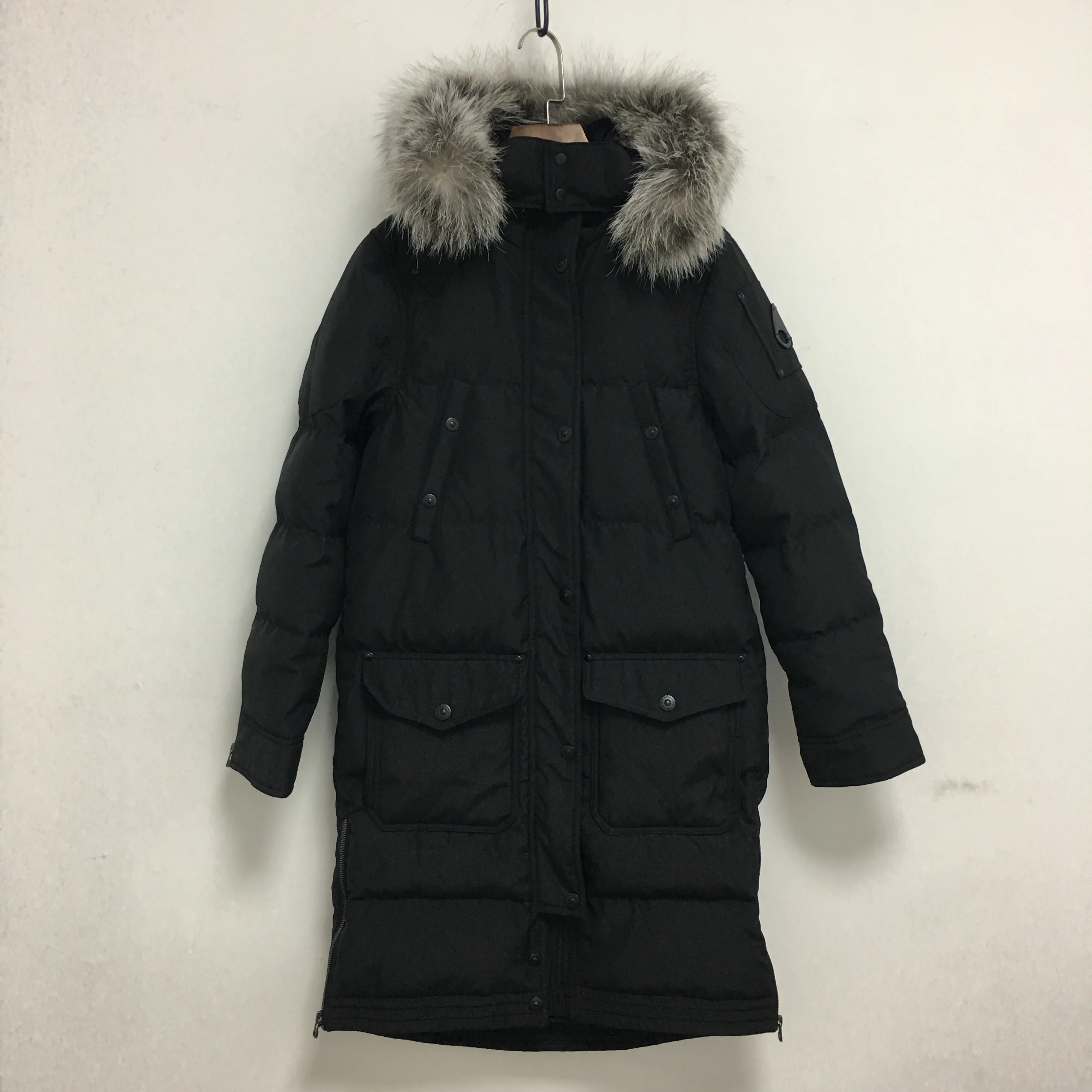 Best Offers Black Turnneck Keep Warm FOX Collar Black Down Jacket With Big Pocket Streetwear Best Offers Black Turnneck Keep Warm FOX Collar Black Down Jacket With Big Pocket Streetwear
