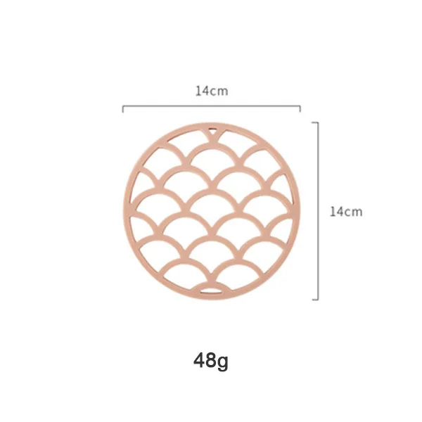pink Силиконовые полые коврик для посуды круглый облако Карамельный цвет коврик Теплоизоляционный Нескользящие подставка для горячих напитков подсвечник, декоративные изделия 1 шт - Цвет: pink