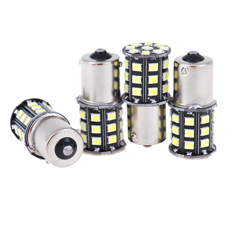 4 pces de alta qualidade 33 2835-smd lâmpadas led carro traseiro turn signal lâmpada de backup automático reverso lâmpadas branco âmbar vermelho dc 12v