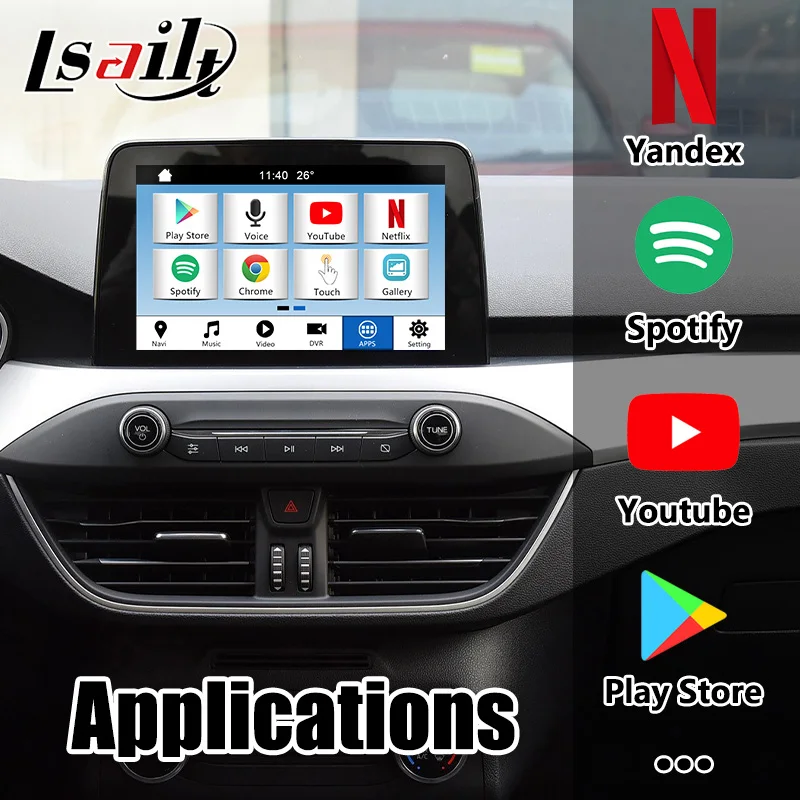 Автомобильный видеоинтерфейс Android 9 0 для Ford Focus / Taurus .. Приставка GPS навигации SYNC3 с
