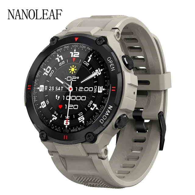 Smart Watch for Men with Call Answer Dial Military Style with Heart Rate Blood Oxygen Monitor Sleep Tracker Digital Wristwatch 