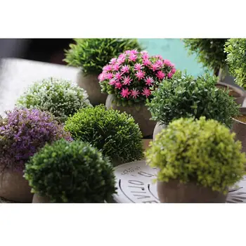 

Artificial Plastic Plants potted Plants Multicolor Plants Shrub Mini Size