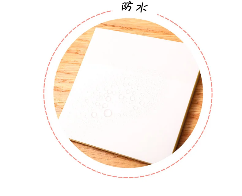 50Page Transparent Sticky Notes Student Waterproof Message Memo Pad Creative Stationery Office School Supplies Color Notebook