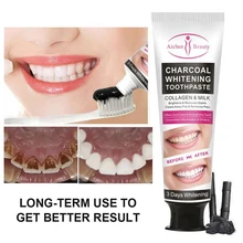 

Bamboo Charcoal Toothpaste Whiten Teeth Remove Plaque Yellow Stains Deep Cleaning Decompose Pigment Natural Oral Hygiene Care