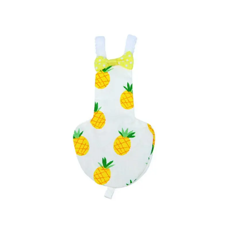 Yellow pineapple XS Пеленка с попугаем для птиц, голубей, средних и больших животных - Цвет: Yellow pineapple XS