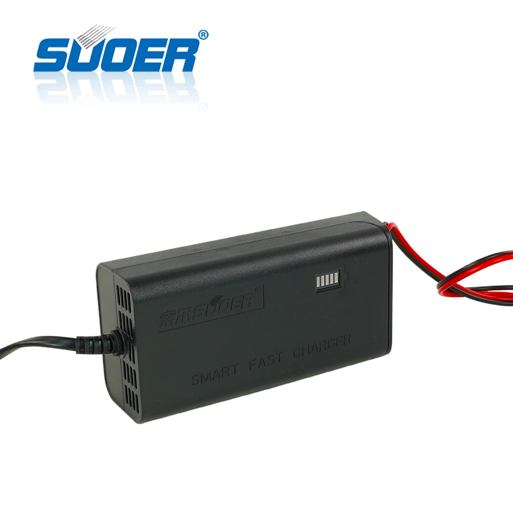 Suoer【 Батарея зарядное устройство применение 】 12V 5A Смарт для быстрой Зарядное