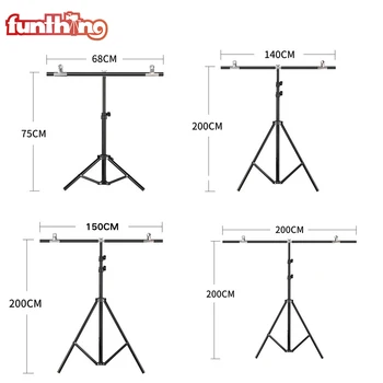 

Funthing Professional Backgrounds for Photo Studio Photography Photo Backdrops Frame Support System Stands T-Shape Background