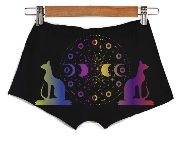 

Summer Custom Made Astrology Queen Sublimation Printing Women's Pants Booty Hot Shorts