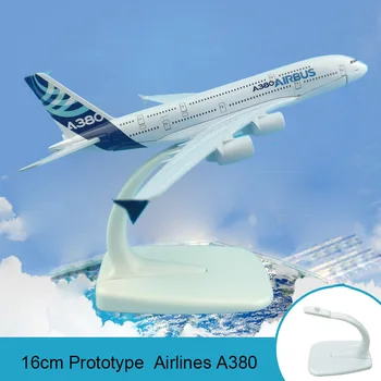 

16cm Prototype Airplane Model A380 Airbus Airways Model Prototype Machine Model Alloy Simulation Aircraft Plane Model Gift Toys