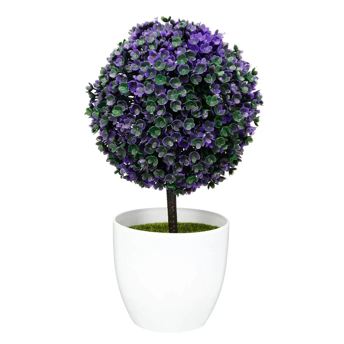Искусственные растения мяч бонсай Свадебные украшения симулированные искусственные цветы, горшочные растения для сада и дома украшения 26*15 см, 6 цветов - Цвет: Purple
