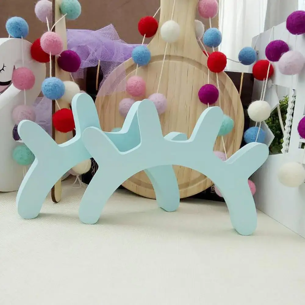 3D Хрустальные настенные наклейки деревянная ресница для детской комнаты