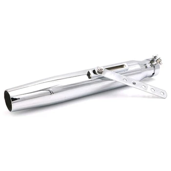 

17 inch Motorcycle Exhaust Pipe Muffler for Cafe Racer Bobber Chopper Custom Retro Vintage Rear Pipe Tube