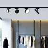 LED Track light 9w 12W 18W 24W aluminum Ceiling Rail Track lighting Spot on Rail Spotlights Home living room business AC95-220V 3